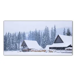 obraz-szklany-foto-obraz-dom-zima-krajobraz-100x50