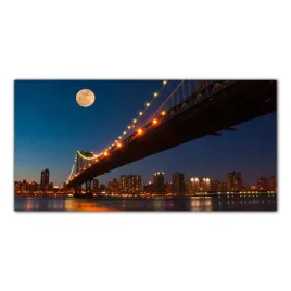 obraz-szklany-foto-obraz-ksiezyc-manhattan-100x50
