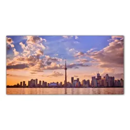 obraz-na-szkle-foto-toronto-zachod-slonca-100x50