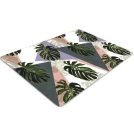 mata-ochronna-dekoracja-monstera-wzor-do-sypialni