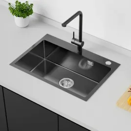 zlewozmywak-auralum-65x45-czarny-stal-nierdzewna-z-syfonem