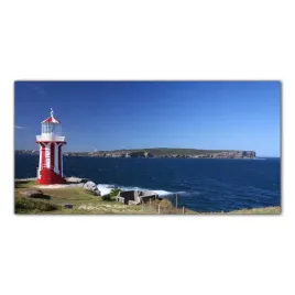 obraz-na-szkle-foto-latarnia-morska-morze-100x50