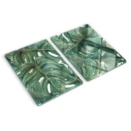 szklana-plyta-do-kuchni-monstera-kwiaty