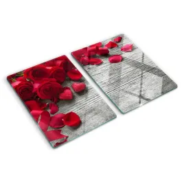 szklana-plyta-do-kuchni-czerwone-roze-kwiaty