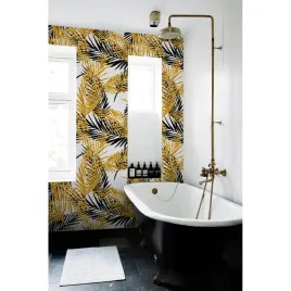 fototapeta-do-sypialni-tropikalne-liscie-250x250cm