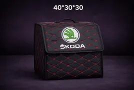 organizer-torba-do-bagaznika-z-logo-skoda-czarny-pikowana-skora-pu-40-30cm
