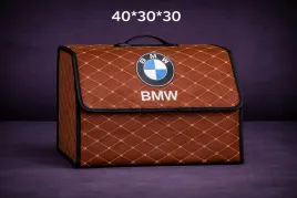 organizer-torba-do-bagaznika-z-logo-bmw-brazowy-pikowana-skora-pu