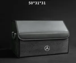 skorzany-organizer-do-bagaznika-logo-mercedes-50-31-31-zamszowaczarny
