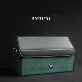 skorzany-organizer-do-bagaznika-logo-bmw-50-31-31-zamszowa-zielony