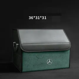 skorzany-organizer-do-bagaznika-logo-mercedes-36-31-31zamszowa-zielon