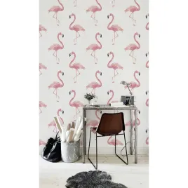 fototapeta-na-sciane-akwarelowe-flamingi-250x250cm