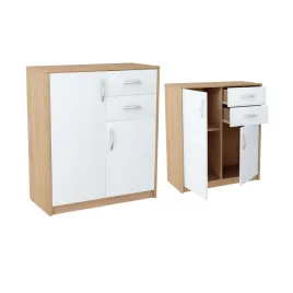 komoda-szafka-otwierana-2-drzwi-2-szuflady-85x74cm-sonoma-bialy
