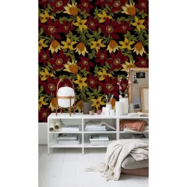 fototapeta-sciagalna-vintage-stokrotki-250x250-cm