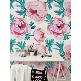 fototapeta-scienna-kwiat-maku-czerwonego-250x250cm