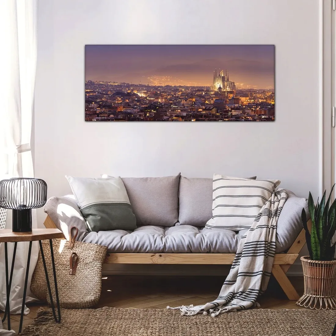 obraz-na-plotnie-scienny-125x50-barcelona-miasto