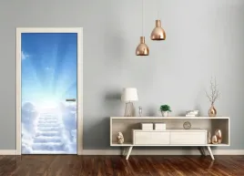 fototapeta-samoprzylepna-na-drzwi-schody-do-nieba