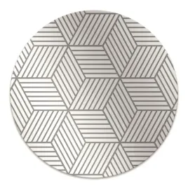 dekoracja-okragla-mata-podlogowa-szare-kostki-3d