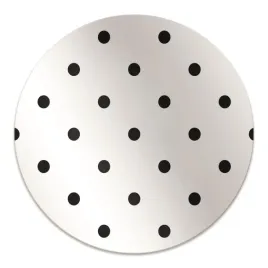 do-pokoju-podlogowa-mata-pod-fotel-czarne-kropki