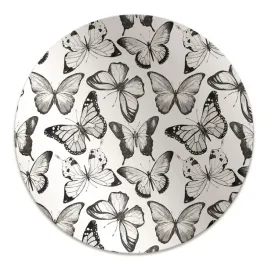 nowoczesna-mata-podlogowa-fi100-motyl-czarno-bialy