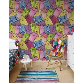 samoprzylepna-fototapeta-szczesliwe-koty-250x250cm