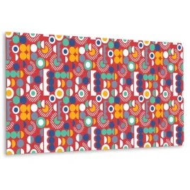 panel-scienny-geometryczny-wzor-vintage-100x50-cm