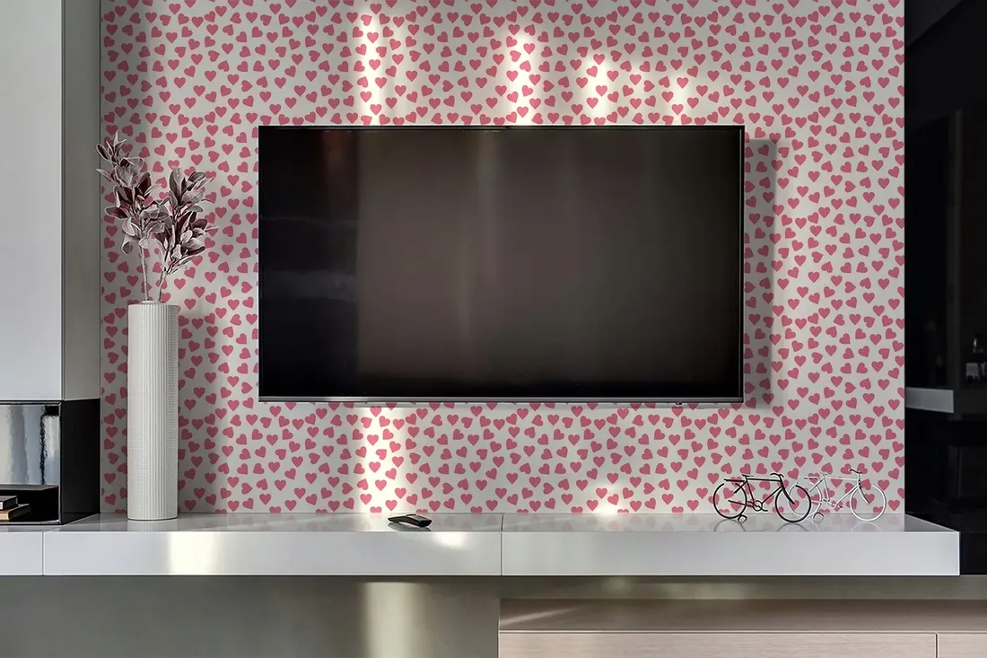 panel-winylowy-scienny-za-telewizor-serca-100x50cm