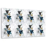 panel-scienny-abstrakcja-marmur-trojkaty-100x50-cm