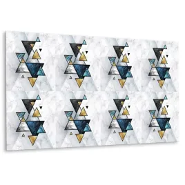 panel-scienny-abstrakcja-marmur-trojkaty-100x50-cm