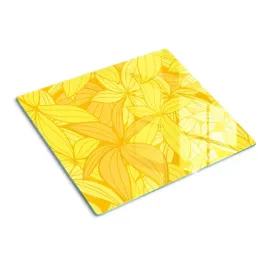 deska-szklana-plyta-do-kuchni-zolte-kwiaty-60x52