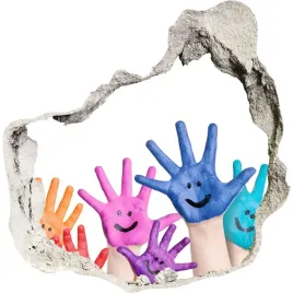 dziura-3d-fototapeta-scienna-pomalowane-dlonie