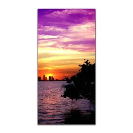 obraz-na-szkle-do-sypialni-50x100-miami-zmierzch