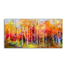 obrazy-na-plotnie-krajobraz-jesien-drzewa-140x70