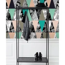 fototapeta-scienna-tropikalny-patchwork-290x290-cm