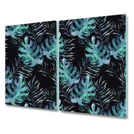 szklana-plyta-kuchenna-ciemne-liscie-2x30x52-cm