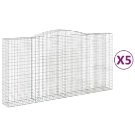 kosze-gabionowe-5-szt-400x50x200-220-cm-galwanizowane-zelazo