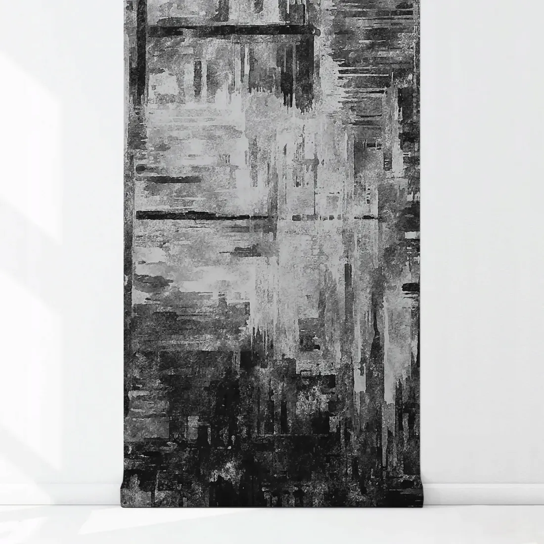 fototapeta-scienna-czarno-biala-akwarela-360x250cm