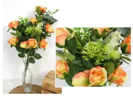 bukiet-roza-z-czosnkiem-wys-55-cm-7-roz-8x6-cm-z-dodatkami-pomaranczowa