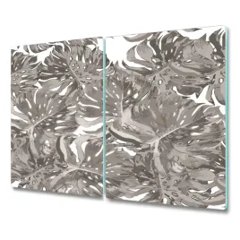 dwa-panele-ochrona-indukcji-szare-liscie-2x30x52