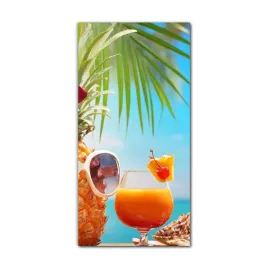 obraz-na-szkle-grafika-60x120-lato-plaza-tropiki