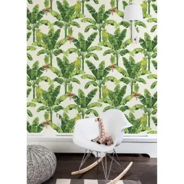 tapeta-scienna-tropikalne-palmy-bananowe-360x250cm