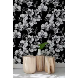 fototapeta-szkicowane-kwiaty-orchidei-416x254-cm