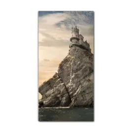 foto-szklane-do-sypialni-60x120-zamek-morze-klif