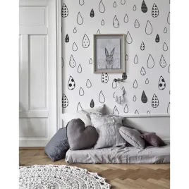 tapeta-scienna-abstrakcyjne-krople-wody-416x254-cm