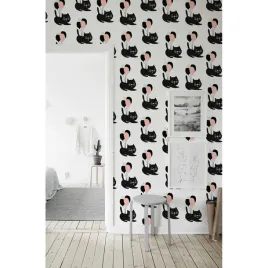 tapeta-scienna-dzieciecy-kot-z-balonami-416x254-cm