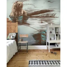 fototapeta-do-salonu-niedzwiedz-w-lodzi-416x254-cm
