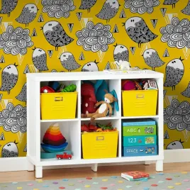 fototapeta-sciagalna-doodle-zolty-ptak-416x254-cm