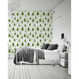 fototapeta-scienna-dzieciece-wzory-drzew-416x254cm