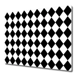 deska-kuchenna-czarno-bialy-wzor-w-romby-60x52-cm