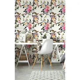 tapeta-lateks-kolibry-w-ogrodzie-104x70-cm