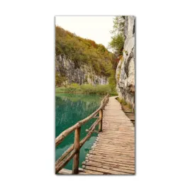 obraz-szklany-nowoczesny-70x140-jezioro-las-park